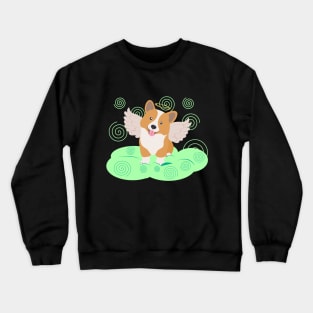 Cornicorg puppy on a cloud Crewneck Sweatshirt